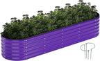 Galvanized Metal Planter Raised Garden Bed Kit by ZFHgarden