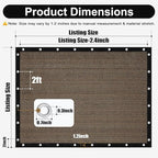 Artpuch 90% Sun Shade Cloth, 4 x 6 FT Pergola Shade Cover Canopy - Image 4