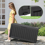 Outdoor Storage Box, Resin Deck Boxes Indoor and outdoor, Waterproof Storage - Image 5