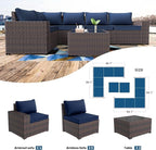 Kullavik 13PCS Outdoor Patio Furniture Set - Image 7