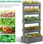 DoCred Vertical Wooden Raised Garden Bed, 5 Tier Upgraded Garden Planters - Image 5