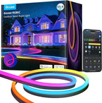 Govee Outdoor Neon Rope Lights, 65.6ft RGBIC IP67 Waterproof Outdoor Decorations by Govee