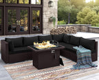 NICESOUL 7 Piece Outdoor Patio Furniture Set by NICESOUL