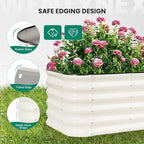 4×2×1.4FT Galvanized Raised Garden Bed Outdoor, Metal Raised Garden Bed Kit - Image 3
