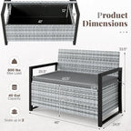 Tangkula 40 Gallon Outdoor Bench - Image 3