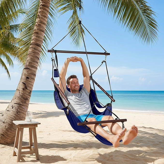 ONCLOUD Upgraded Unique Hammock Hanging Sky Chair, Air Deluxe Swing Seat - Image 5