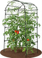 79" Garden Trellis Arch for Climbing Plants – Tall Outdoor Metal Trellis for by GardenArchTrellisforPlants