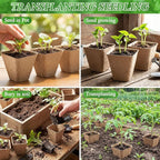 120 Pcs Square Peat Pots for Seedlings - Image 4
