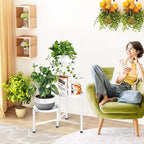 3 Tier Metal Corner Plant Stand Indoor Outdoor, Heightened widened 30 in Tall - Image 9