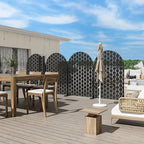 Casaphoria 72" H x 47" W Arched Metal Privacy Screen - Image 6