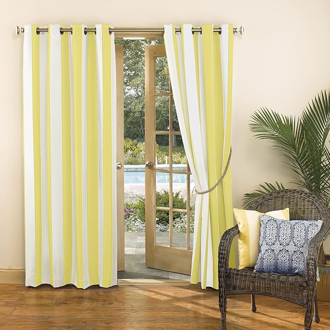 Sun Zero Valencia 2-Pack Cabana Stripe Indoor/Outdoor UV Protectant Energy - Image 5