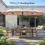 DUMOS 15FT Large Patio Umbrella - Image 2
