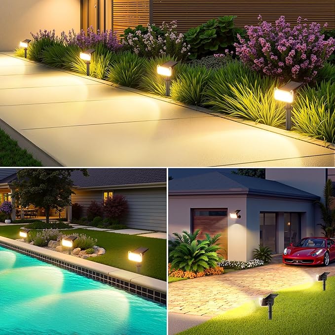 WdtPro Solar Lights Outdoor Waterproof, Solar Spot Lights Outdoor - Image 8