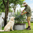 Round Galvanized Raised Garden Bed Kit, Round Galvanized Planter - Image 4