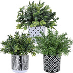 Winlyn 3-Pack Artificial Potted Plants - Image 3