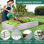 Galvanized Raised Garden Beds for Vegetables Large Metal Planter Box Steel Kit - Image 5