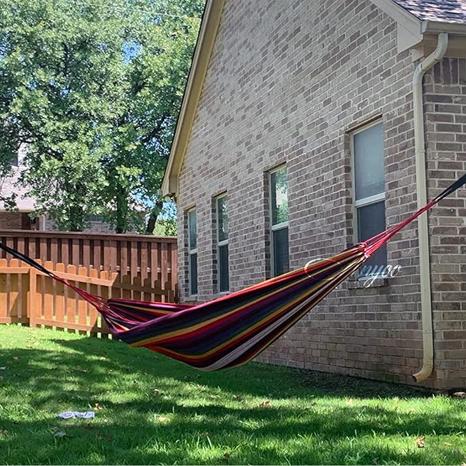 ANYOO Cotton Hammock Portable Camping Hammocks - Image 8