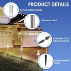 B-right Outdoor Pathway Lights, Extendable IP65 Waterproof Outdoor Garden Light - Image 4