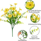 MACTING Artificial Flowers for Outdoors 12 Bundles Faux Outdoor Plants UV - Image 3