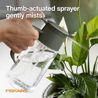 Fiskars 2-in-1 Mist & Pour Watering Carafe, Glass Plant Mister - Image 4