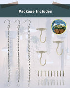 NACETURE Ceiling Hooks for Hanging Plants 3 Pack - Image 2