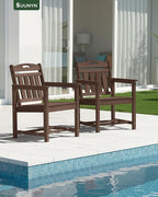 Set of 2 Weatherproof Patio Chairs - Image 2