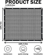 Grey Sun Shade Cloth, Pergola Shade Cover - Image 2