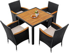 Greesum 5 Pieces Outdoor Patio Dining Set, Conversation Sets - Image 4