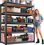 Garage Shelving-2050 lbs 5 Tier Storage Shelves, Adjustable Heavy Duty Metal by Unknown