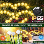 Solar Lights Outdoor 4 Pack 32 LED Solar Cloud Swaying Lights Garden Waterproof - Image 3