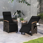 RELAX4LIFE Rattan Outdoor Recliner Chair - Image 2