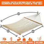 Castaway Living 13 ft. Double Traditional Hand Woven Oatmeal Polyester Rope - Image 6