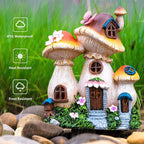 Solar Garden Statue Lights Mushroom Mothers Day Decorations Fairy House - Image 8