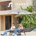 JEAREY 9FT Outdoor Patio Umbrella Outdoor Table Umbrella - Image 6