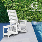 GREENVINES Outdoor Rocking Chairs | Set of 2 | Porch Rocker | HDPE Plastic | - Image 8