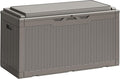 Greesum 100 Gallon Resin Deck Box Large Outdoor Storage Boxes by BuynowfromGreesum