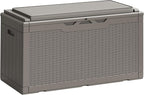 Greesum 100 Gallon Resin Deck Box Large Outdoor Storage Boxes by BuynowfromGreesum
