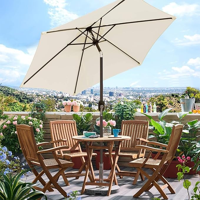 Blissun 7.5 ft Patio Umbrella, Yard Umbrella, Outdoor Market Umbrella - Image 7