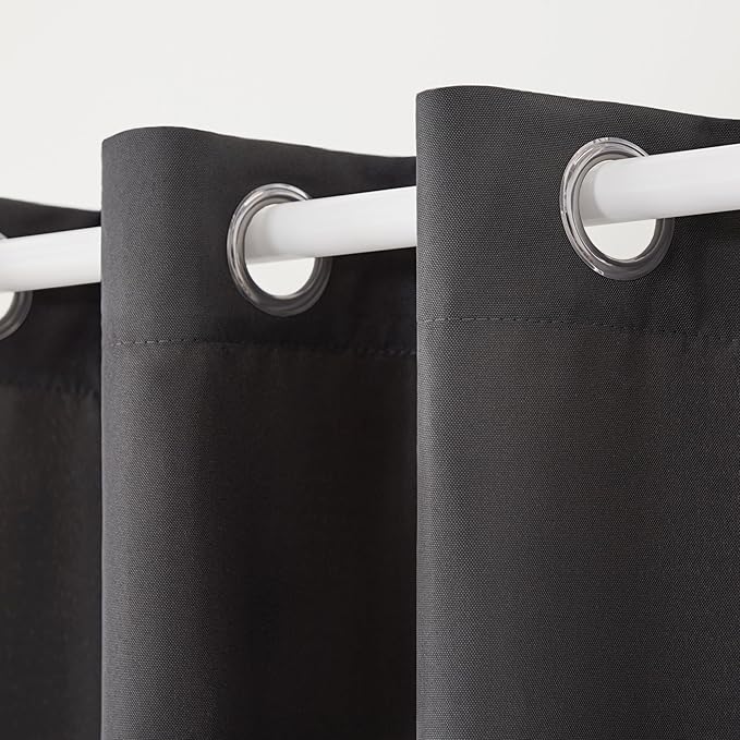 TOWN & COUNTRY BASICS Cabana Solid Heavyweight Indoor Outdoor Curtains - Image 3