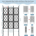 5.25FT Metal Garden Trellis for Climbing Plants Outdoor and Indoor - Image 2