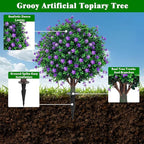 Artificial Boxwood Topiary Tree - Image 3