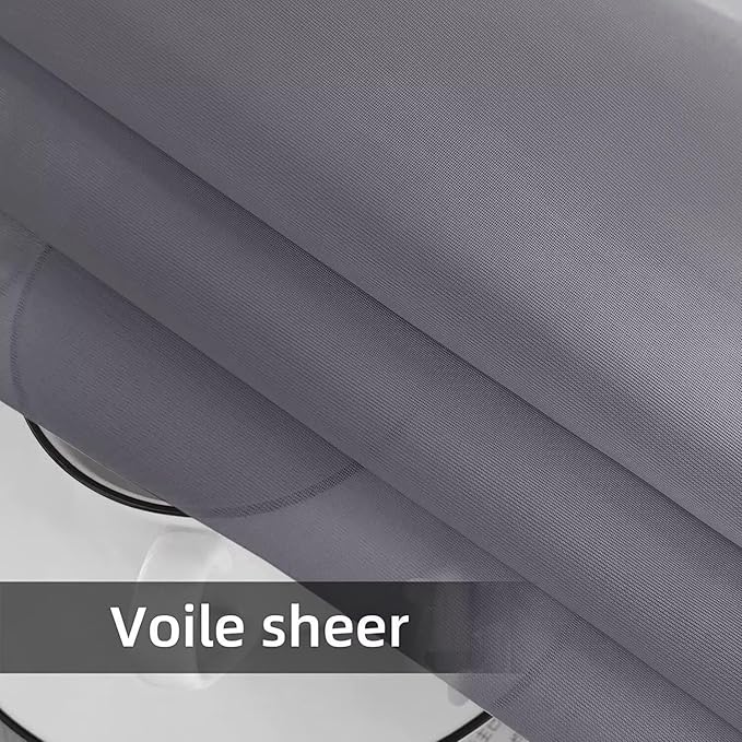 SpaceDresser Waterproof Outdoor Sheer Curtains - Image 9