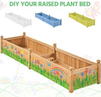 Yaheetech 90.5″ L×23.5″ W×16″ H Wooden Raised Garden Bed, Horticulture Wood - Image 8