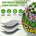 4 Pcs Plant Grow Bags 4 Tiered Strawberry Planter Tower Fabric Raised Garden - Image 3