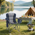 ALPHA CAMP Heavy Duty Camping Chair 500LBS Capacity, Oversized Folding Chair - Image 2