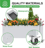 Raised Garden Bed with Wheels, 14 Gallon Self-Watering Raised Planter Box with - Image 5
