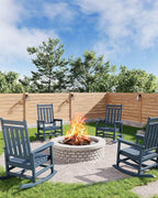 HDPE Rocking Chair Outdoor Set of 2 - Image 8