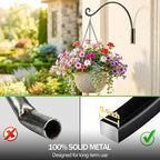Qiang Ni Heavy-Duty Plant Hanger Outdoor: 16-Inch 80 lbs Hanging Plant Hooks - Image 5
