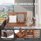 VEVOR Wooden Porch Swing 5 ft, Patio Bench Swing - Image 4