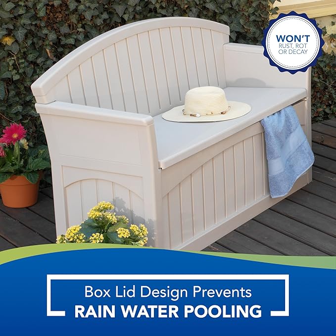 Suncast Outdoor Storage Bench - Image 12